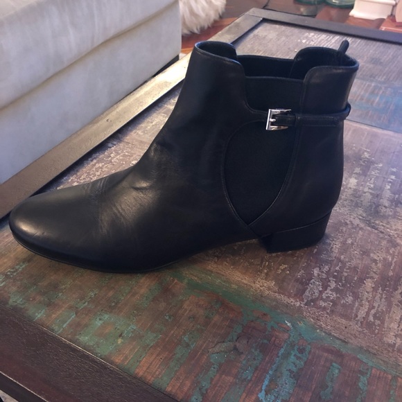 Authentic Prada Napa Nero Black Leather Bootie - Picture 1 of 6